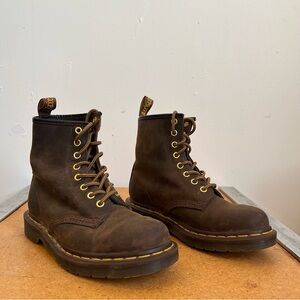 Dr. Martens 1460 Crazy Horse Leather Lace Up Boots